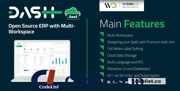 WorkDo Dash SaaS v5.0 – Open Source ERP with Multi-Workspace – nulled