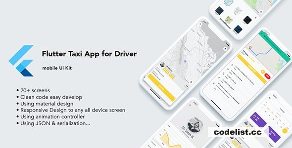 Flutter Taxi App Driver Ui Kit v1.3