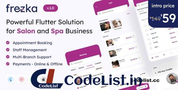 Frezka v3.1.0 – All-in-one Salon & Spa Business Solution in Flutter + Laravel