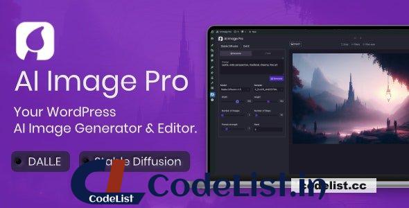 AI Image Pro v2.0.1 – WordPress AI Image Generator & Editor, DALLE & Stable Diffusion