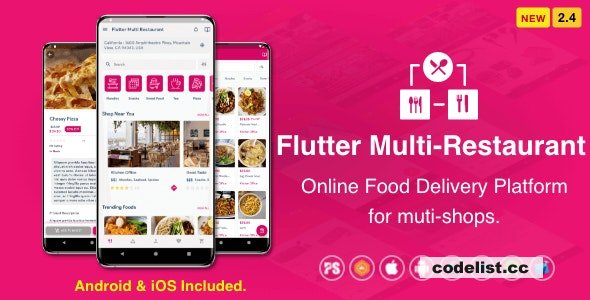 Flutter Multi-Restaurant (FoodPanda, GrabFood – Mobile Food Delivery Platform For iOS & Android) v2.4