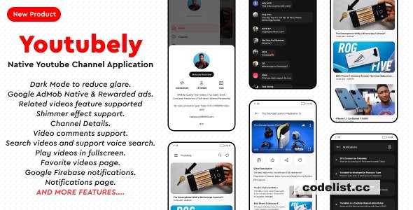 Youtubely v1.9 – Native Youtube Channel Android App