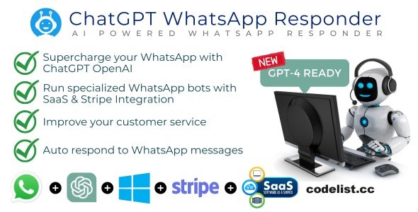 WhatsApp ChatGPT AI Responder + SaaS – WhatsApp Automation