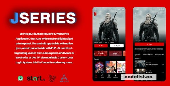 jserie + v1.0 – Movies – TV Series, Anime With Laravel Admin Panel