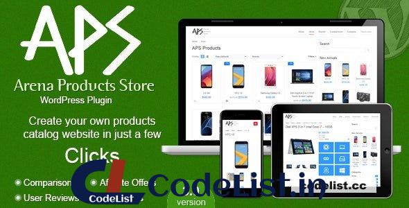 Arena Products Store v3.0 – WordPress Plugin