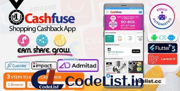 Cashfuse v2.0 – Affiliate Marketing, Price Comparison, Coupons and Cashback App