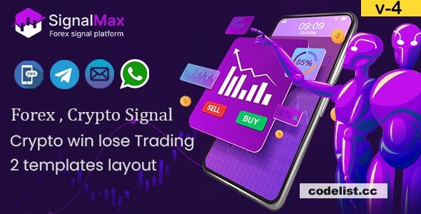 SignalMax v4.0 – Trading & Forex , Crypto Signal Notifier Subscription based Platform