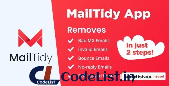 MailTidy v2.4 – Email List Cleaner SAAS Application – nulled