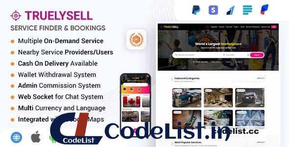 TruelySell v2.3.0 – Multi Vendor online Service Booking Marketplace and Nearby Service Finder Software