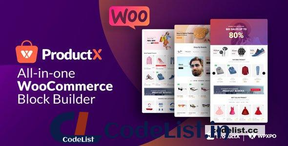 ProductX Pro v1.3.3 – Gutenberg Product Blocks for WooCommerce