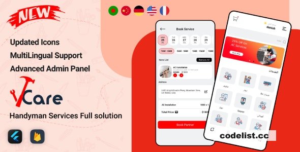 VCare v1.2.0 – Handyman Home Services Complete Solution