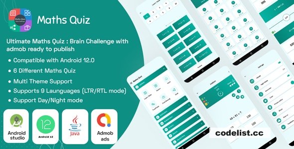 Ultimate Maths Quiz v1.7 – Brain Challenge with admob ready to publish