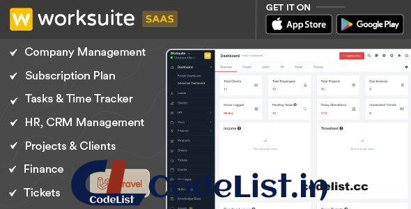 Worksuite Saas v5.4.4 – Project Management System – nulled