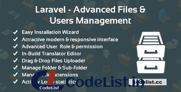 Laravel v2.0.2 – Advanced Files & Users Management