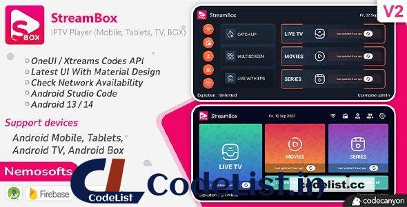 StreamBox v2.3 – IPTV Player (Android Mobile, Tablets, TV, BOX, Chrome Book)