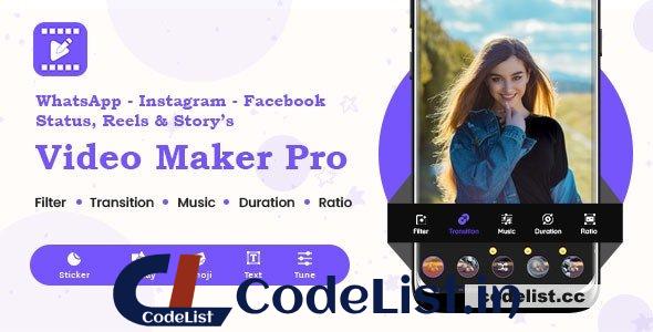 Instagram, FB, YouTube, WhatsApp Status – Story – Post – Reels Video Maker Pro v1.0.2