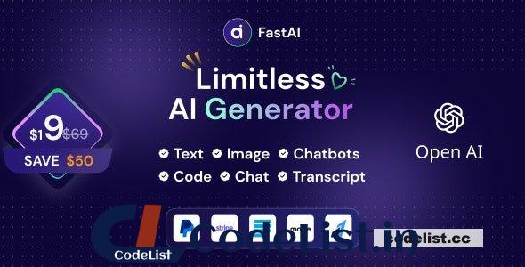 FastAi v1.5.3 – SaaS AI Content Voice Text Image Chat & Code Generator