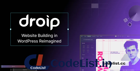 Droip v1.0.0 – No-Code website builder for WordPress