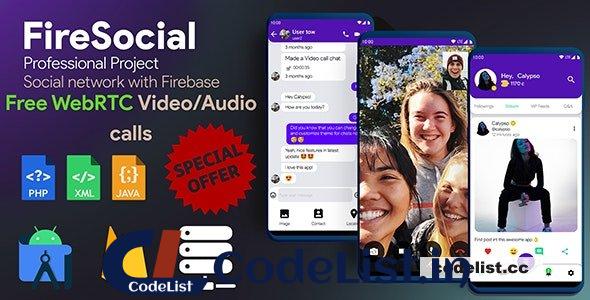 FireSocial v1.8 – Firebase Social Network