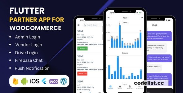 Flutter app for WooCommerce admin, vendors and delivery boys v3.13