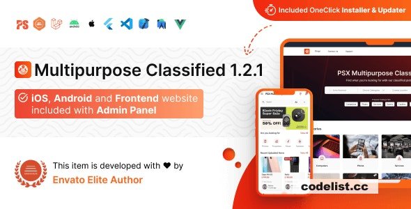 PSX v1.4.1 – Multipurpose Classified Flutter App with Frontend and Admin Panel