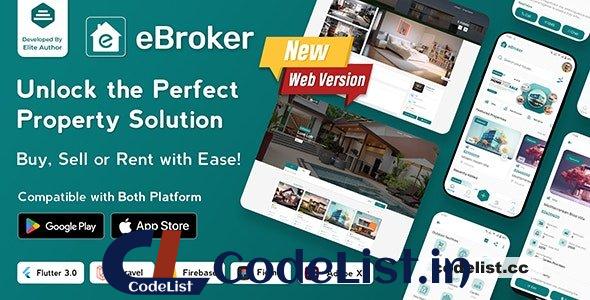 eBroker v1.1.4 – Real Estate Property Buy-Rent-Sell Flutter app with Laravel Admin Panel – nulled