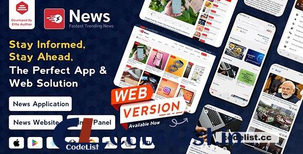 News App and Web v3.1.5 – Flutter News App for Android and IOS App