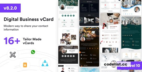 VCard SaaS v8.2.0 – Digital Business Card Builder SaaS – Laravel VCard Saas