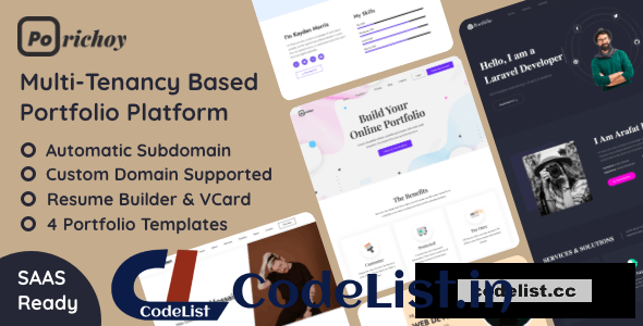 Porichoy 1.7 – Multitenancy Based Portfolio Builder Platform (SAAS) – nulled