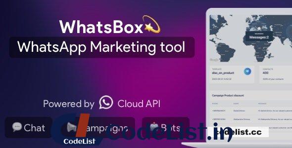 WhatsBox v3.0 – The WhatsApp Marketing – Bulk Sender, Chat, Bots, SaaS