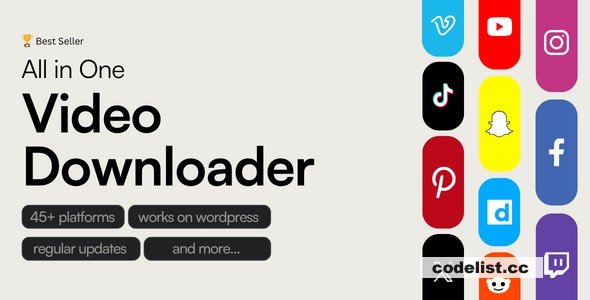 All in One Video Downloader Script v2.14.1 – nulled