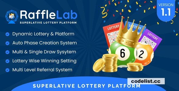 RaffleLab v1.1 – Superlative Lottery Platform – nulled