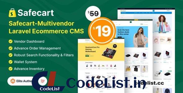 Safecart v1.0.1 – Multi-Vendor Laravel eCommerce platform