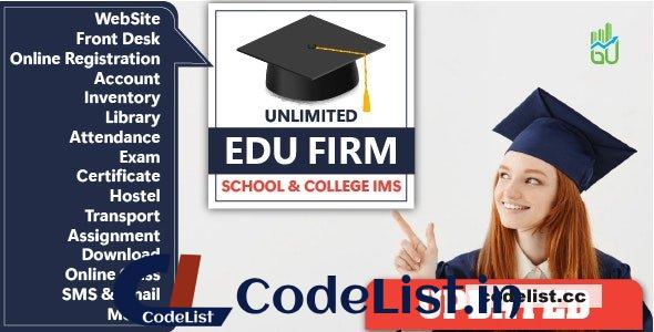 Unlimited Edu Firm School & College Information Management System – 23 November 2023 – nulled