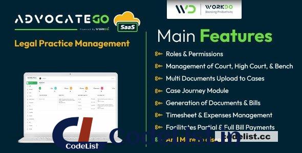 AdvocateGo SaaS v2.1 – Legal Practice Management – nulled