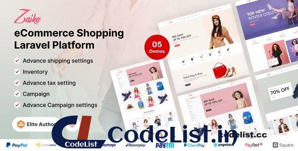 Zaika eCommerce CMS v2.1.0 – Laravel eCommerce Shopping Platform