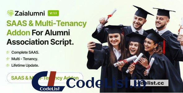 Zaialumni v1.1 – Alumni Association SAAS With Multi-Tenancy Addon