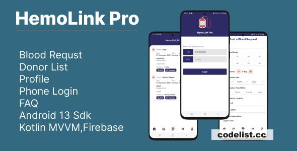 HemoLink v1.0 – Nearest Bloodbank, Blood Donor With Firebase