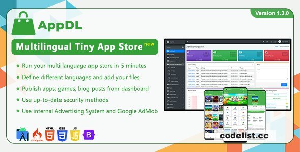 AppDL v2.0 – Multilingual Tiny App Store