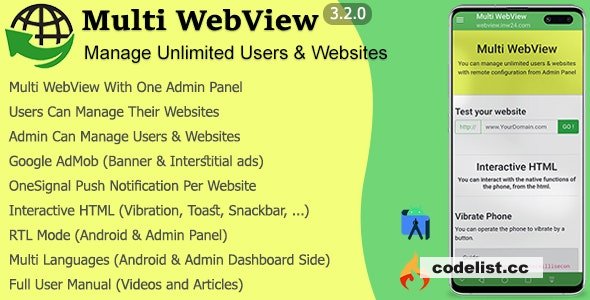 Multi WebView + Admin Panel v3.2.0