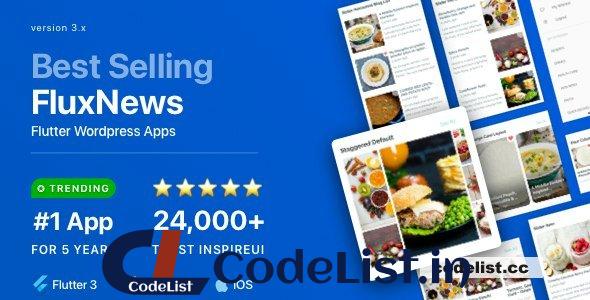 FluxNews v3.16.8 – Flutter mobile app for WordPress
