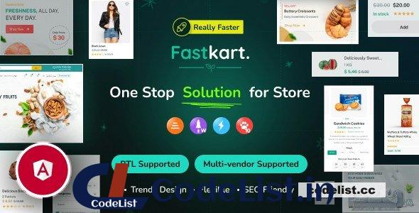 Fastkart v1.0.1 – Single or Multivendor Ecommerce with Angular & Laravel REST API