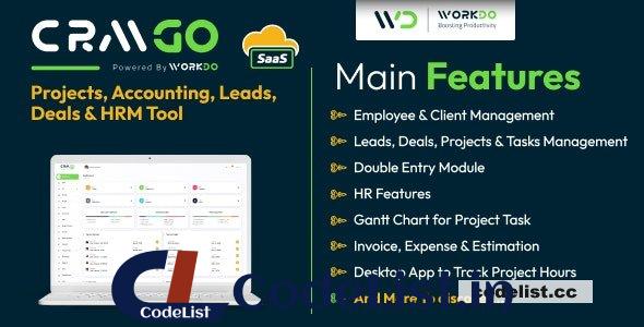 CRMGo SaaS v6.9 – Projects, Accounting, Leads, Deals & HRM Tool – nulled