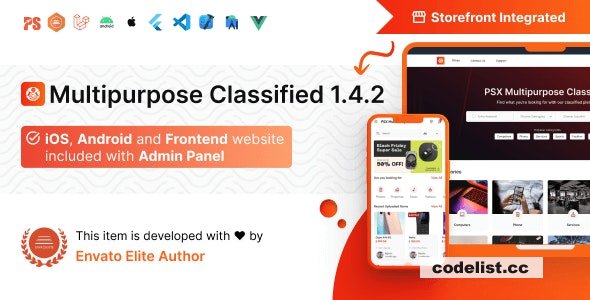 PSX v1.4.2 – Multipurpose Classified Flutter App with Frontend and Admin Panel