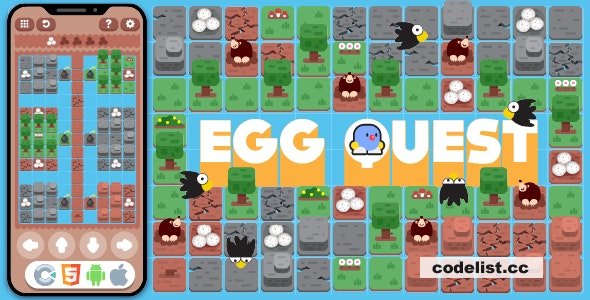 Premium Game – EggQuest HTML5 , Construct 3