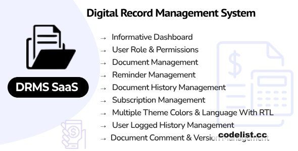 DRMS SaaS v1.8 – Digital Record Management System