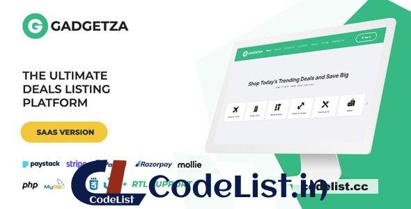 Gadgetza v2.3.0 – Deals Listing Platform (SAAS)