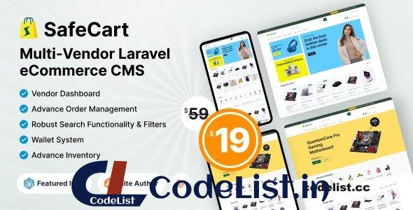 Safecart v2.1.0 – Multi-Vendor Laravel eCommerce platform