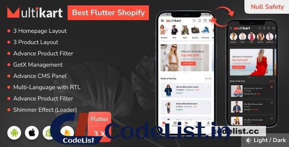 Multikart v2.0 – Best Shopify Flutter E-commerce Full App