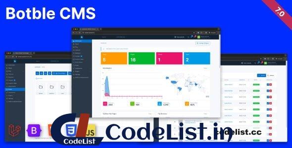 Botble v7.2.3 – Laravel CMS, CRUD generator, Modular & Theme system, Role permissions, Multilingual blog – nulled